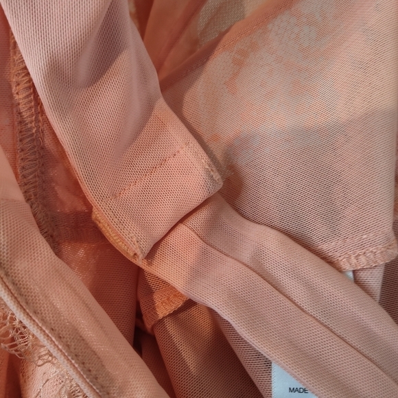 Astr Lacie Illusion Lace Bodysuit Dusty Pink Bustier M NEW - Picture 9 of 13